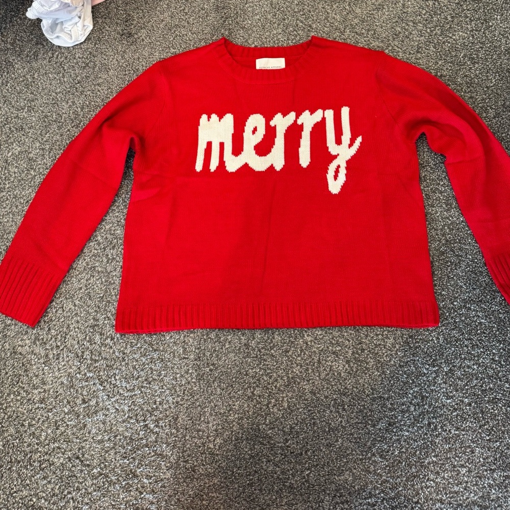 Panache Apparel Red 'Merry' Sweater